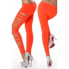 Side Cut Leggings orange