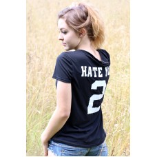 "Hate you 2" Shirt schwarz